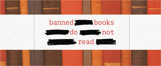 2NC-30678-Endcap Cubby Filler-Banned Books 32.25 x 14.625