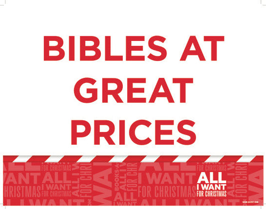 BAM-24HK1-048-Feature Sign-Bibles at Great Prices