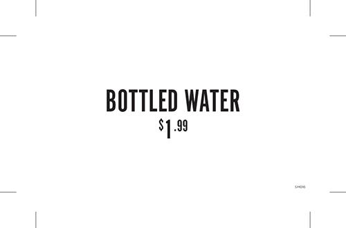 JM21-SM016-Bakecase sign-Bottled Water